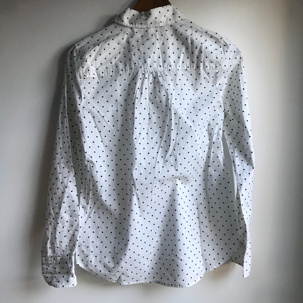 NWT J. Crew BRAND NEW Women’s  Polka Dot Blouse - Picture 3 of 7